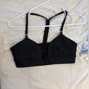 ALO Yoga Black Strappy Sports Bra